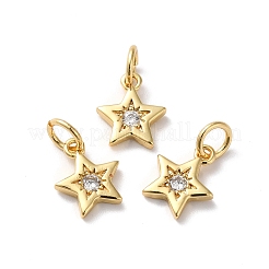 Покрытие стойки латунь микропаве прозрачные кубические циркониевые подвески&nbsp;KK-D074-01G