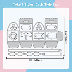 Углеродистая сталь разрезает трафареты DIY-WH0309-1492