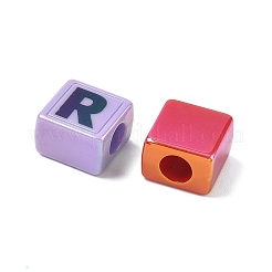 Непрозрачные акриловые бусины с УФ-покрытием PACR-Z002-02