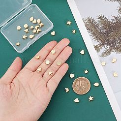 36шт 6 стильные латунные бусины&nbsp;KK-FH0002-90