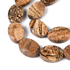 Естественного изображения яшмы бисер нитей G-S354-13x18-A06