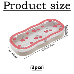 Симпатичные магнитные футляры для очков из АБС-пластика&nbsp;AJEW-WH0007-66