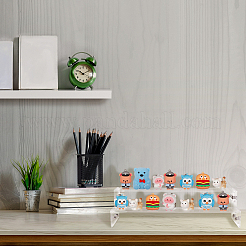 2-ярусные прозрачные акриловые подставки для минифигурок в собранном виде ODIS-WH0002-50A