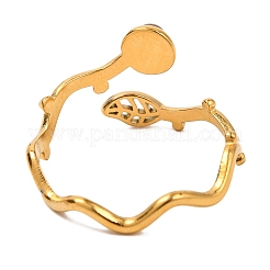 Натуральный тигровый глаз кольца палец&nbsp;RJEW-Q822-36G-01