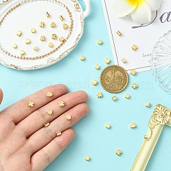 40 шт. 4 стиля долговечных латунных бусин с покрытием&nbsp;KK-YW0002-96