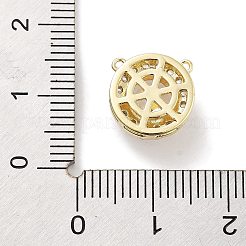 Латунные микропаве прозрачные подвески с фианитом ZIRC-L104-004G