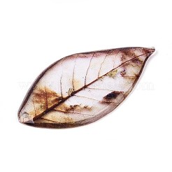 Подвески из эпоксидной смолы в виде листьев RESI-T057-88