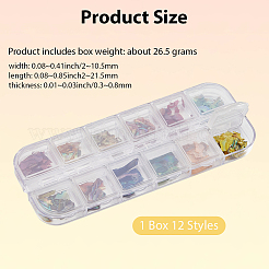 1 набор двухцветных ломтиков ракушек&nbsp;MRMJ-SP0001-05A