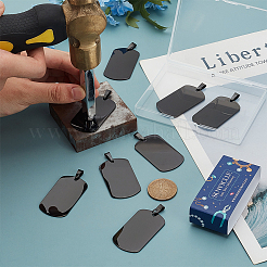 10 шт. штампованная пустая бирка из нержавеющей стали большие подвески FIND-SC0010-68