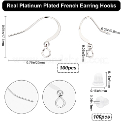 100 шт. Латунные французские крючки для серег&nbsp;KK-BBC0015-45A