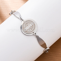 201 браслет из нержавеющей стали&nbsp;BJEW-B078-146P