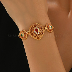 Браслеты из латуни с микропаве и фианитами для женщин&nbsp;DT8176