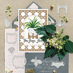 Углеродистая сталь разрезает трафареты DIY-WH0309-1470