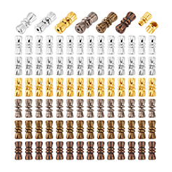 90 шт. 6-х цветные латунные винтовые застежки-колонны FIND-PH0021-83