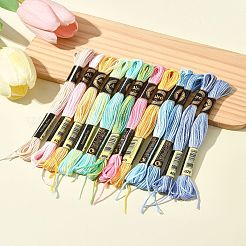 6-слойная полиэфирная нить для вышивания OCOR-FZ0001-01J