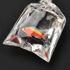 Кулоны из смолы с железным прыжковым кольцом&nbsp;RESI-A015-03E