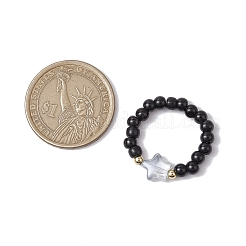 Стеклянные бусинки стрейч-кольца RJEW-JR00821