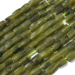 Нити натуральных бусин из афганского зеленого нефрита&nbsp;G-K365-G02-01