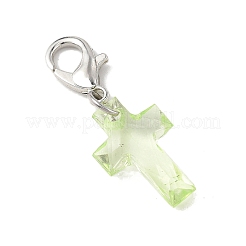 Подвесные крестики из прозрачного акрила&nbsp;HJEW-JM04493-02