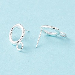 Фурнитура для сережек-гвоздиков из нержавеющей стали 304 STAS-P308-02A-S