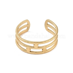 12 шт. ионное покрытие (IP) из нержавеющей стали 304 открытые манжетные кольца RJEW-G312-03G