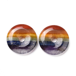 Подвески чакры из натуральных смешанных камней G-G973-13