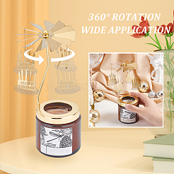 Вращающиеся подсвечники из нержавеющей стали для торта на день рождения DIY-WH0488-99