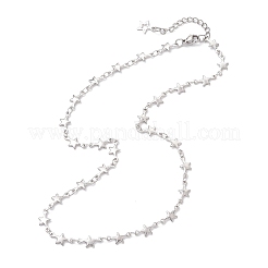 Ожерелья из нержавеющей стали 304 в виде звездных звеньев для женщин&nbsp;NJEW-JN05652