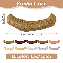 10 шт. 10 цвета высокотемпературное волокно короткая челка прическа кукольный парик волосы DOLL-DC0001-04