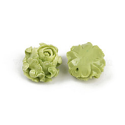 Резные бусины из синтетического коралла&nbsp;X1-SHEL-D001-01B