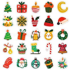 50 шт. водонепроницаемые наклейки из ПВХ на рождественскую тематику PW-WG66132-01