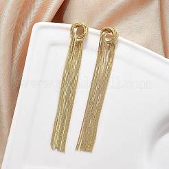 Латунные серьги-гвоздики для женщин&nbsp;EJEW-U050-01G