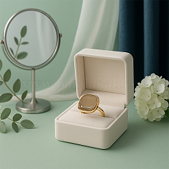 6 шт. 3-х цветные регулируемые манжетные кольца из сплава и смолы для женщин RJEW-HY0001-34