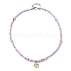 Сплав эмали кулон ожерелья&nbsp;NJEW-JN04720