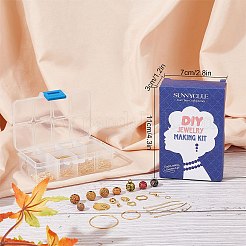 Набор для самостоятельного изготовления сережек из деревянных бусин DIY-SC0017-64