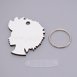 Сублимационные заготовки брелки KEYC-WH0020-08