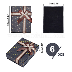 Прямоугольника картонные коробки ювелирных изделий CBOX-PH0001-01