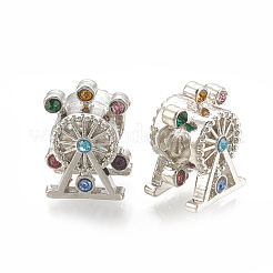 Сплавочные европейские бусины MPDL-S066-004P