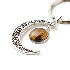 Брелок с кабошонами из натуральных смешанных драгоценных камней X-KEYC-JKC00281