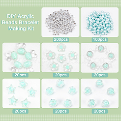 Набор для изготовления браслета из акриловых бусин своими руками DIY-PH0006-39A