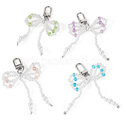 4 шт. 4-цветный АБС-пластик&nbsp;AJEW-TA0002-28