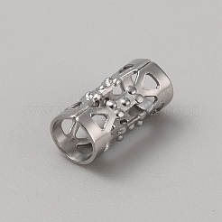 Бусины из полой трубки из нержавеющей стали STAS-WH0017-043P