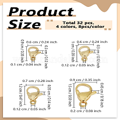 32 шт. 4 карабина-клешни из нержавеющей стали 304&nbsp;STAS-LP0005