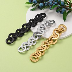 3 пряди 3 цвета ручной работы непрозрачные акриловые цепочки Роло AJEW-SZ0001-64A