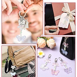 Бабочка бант акриловый кулон украшение&nbsp;HJEW-YW00034-01