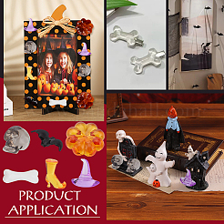 60 шт. 6 вида пластиковых бусин на тему Хэллоуина FIND-PH0021-98