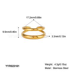 Двухслойные манжеты из нержавеющей стали для женщин&nbsp;EP7559-1