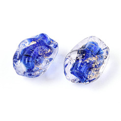 Ручной работы золотые и серебряные шарики фольги стекла FOIL-N030-02C