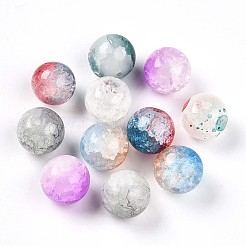 Окрашенные в духовке имитация нефрита стеклянные бусины X1-DGLA-S115-10mm-MY