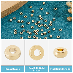 100 шт. Латунные бусины&nbsp;KK-HS0015-28G